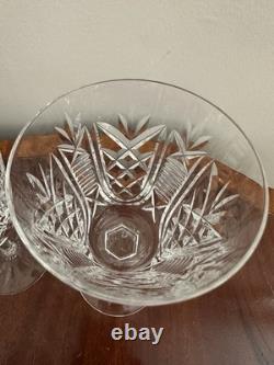 Vintage Set of 5 Vtg WATERFORD CRYSTAL Clare 6-7/8 Water Goblets/Wine Glasses