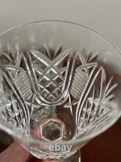 Vintage Set of 5 Vtg WATERFORD CRYSTAL Clare 6-7/8 Water Goblets/Wine Glasses
