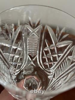 Vintage Set of 5 Vtg WATERFORD CRYSTAL Clare 6-7/8 Water Goblets/Wine Glasses