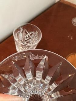 Vintage Set of 5 Vtg WATERFORD CRYSTAL Clare 6-7/8 Water Goblets/Wine Glasses