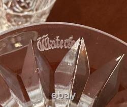 Vintage Set of 5 Vtg WATERFORD CRYSTAL Clare 6-7/8 Water Goblets/Wine Glasses