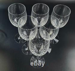 Vintage Set of 6 Claret Wine Prelude Clear by Orrefors 7 3/8 Tall