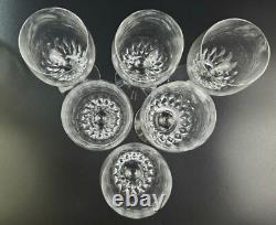 Vintage Set of 6 Claret Wine Prelude Clear by Orrefors 7 3/8 Tall