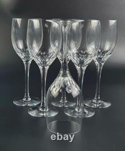 Vintage Set of 6 Claret Wine Prelude Clear by Orrefors 7 3/8 Tall