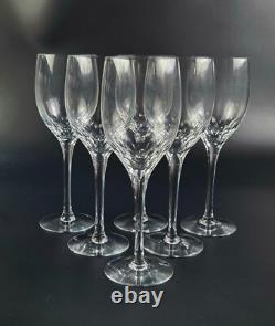 Vintage Set of 6 Claret Wine Prelude Clear by Orrefors 7 3/8 Tall