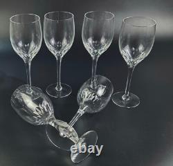 Vintage Set of 6 Claret Wine Prelude Clear by Orrefors 7 3/8 Tall