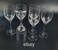 Vintage Set of 6 Claret Wine Prelude Clear by Orrefors 7 3/8 Tall