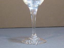 Vintage Set of 6 Noritake Silver Platinum Rim Crystal Wine Glasses Paris 7 T