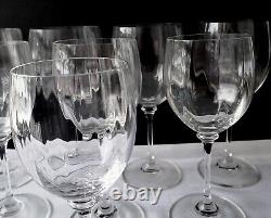Vintage Set of Eight Mikasa Stephanie Crystal Wine / Water / Aperitif Glasses