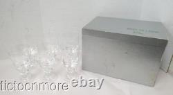 Vintage Steuben Crystal Teardrop Stem Water Goblet Wine Glasses 6 Glass Set