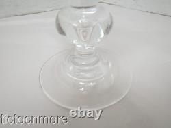 Vintage Steuben Crystal Teardrop Stem Water Goblet Wine Glasses 6 Glass Set