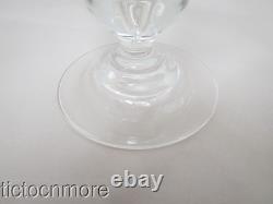 Vintage Steuben Crystal Teardrop Stem Water Goblet Wine Glasses 6 Glass Set