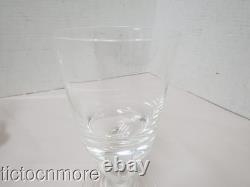 Vintage Steuben Crystal Teardrop Stem Water Goblet Wine Glasses 6 Glass Set