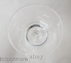 Vintage Steuben Crystal Teardrop Stem Water Goblet Wine Glasses 6 Glass Set