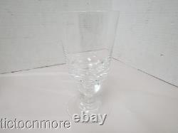 Vintage Steuben Crystal Teardrop Stem Water Goblet Wine Glasses 6 Glass Set