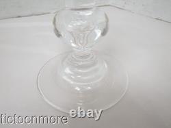 Vintage Steuben Crystal Teardrop Stem Water Goblet Wine Glasses 6 Glass Set