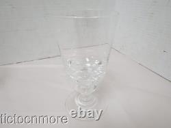 Vintage Steuben Crystal Teardrop Stem Water Goblet Wine Glasses 6 Glass Set