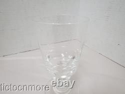 Vintage Steuben Crystal Teardrop Stem Water Goblet Wine Glasses 6 Glass Set