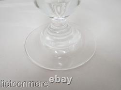 Vintage Steuben Crystal Teardrop Stem Water Goblet Wine Glasses 6 Glass Set