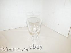 Vintage Steuben Crystal Teardrop Stem Water Goblet Wine Glasses 6 Glass Set