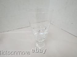 Vintage Steuben Crystal Teardrop Stem Water Goblet Wine Glasses 6 Glass Set