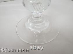 Vintage Steuben Crystal Teardrop Stem Water Goblet Wine Glasses 6 Glass Set