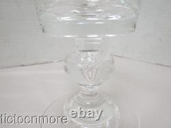 Vintage Steuben Crystal Teardrop Stem Water Goblet Wine Glasses 6 Glass Set