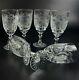 Vintage Stunning Cut-Crystal Water/Wine Glasses Resemble Nachtmann Traube 6