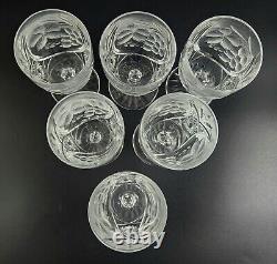 Vintage Stunning Cut-Crystal Water/Wine Glasses Resemble Nachtmann Traube 6