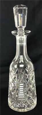 Vintage WATERFORD Clare Cut Crystal Wine Beverage Decanter Carafe Bottle Stopper