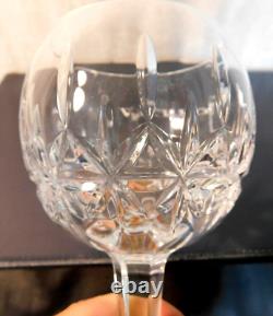Vintage WATERFORD Crystal-PATTERNS OF THE SEA-Balloon Wine Glasses Stems in BOX