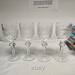 Vintage Waterford Castletown 7 1/8 Claret Wine Glasses (Set of 4) Irish Crystal