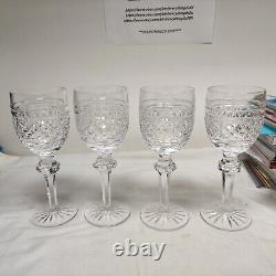 Vintage Waterford Castletown 7 1/8 Claret Wine Glasses (Set of 4) Irish Crystal