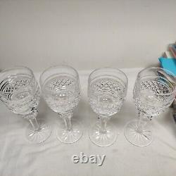 Vintage Waterford Castletown 7 1/8 Claret Wine Glasses (Set of 4) Irish Crystal