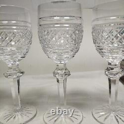 Vintage Waterford Castletown 7 1/8 Claret Wine Glasses (Set of 4) Irish Crystal