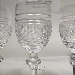 Vintage Waterford Castletown 7 1/8 Claret Wine Glasses (Set of 4) Irish Crystal