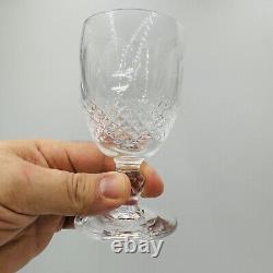 Vintage Waterford Crystal Colleen Short Stem Wine 3 Oz Set 4 Wine Glasses 5in