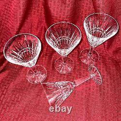 Vintage Waterford Glenmore Pattern Wine Glasses Set Of 4