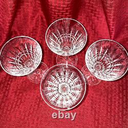 Vintage Waterford Glenmore Pattern Wine Glasses Set Of 4