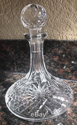 Vintage Waterford Irish Crystal Ships Wine Whiskey Decanter Alana