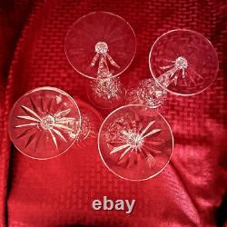 Vintage Waterford Maeve Pattern White Wine Glasses Set Of 4