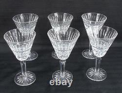 Vintage Waterford Set 6 Tramore Crystal Red Wine Or Water Goblets Glasses 7