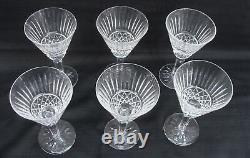 Vintage Waterford Set 6 Tramore Crystal Red Wine Or Water Goblets Glasses 7