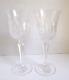 Vintage Wedgwood MAJESTY Lead Clear Crystal Wine Glass 7 3/4 Tall, Set of 2