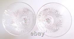 Vintage Wedgwood MAJESTY Lead Clear Crystal Wine Glass 7 3/4 Tall, Set of 2