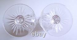 Vintage Wedgwood MAJESTY Lead Clear Crystal Wine Glass 7 3/4 Tall, Set of 2