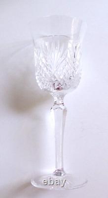 Vintage Wedgwood MAJESTY Lead Clear Crystal Wine Glass 7 3/4 Tall, Set of 2