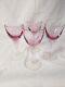 Vintage Wistaria Pink Wine Glasses by TIFFIN-FRANCISCAN Stem 17507 Set of 4