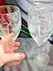 Vintage etched crystal wine & cocktail glasses