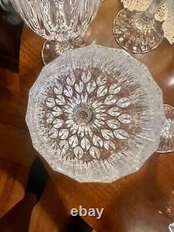 Vintage exquisite set of 12 Park Lane crystal wine & water glasses